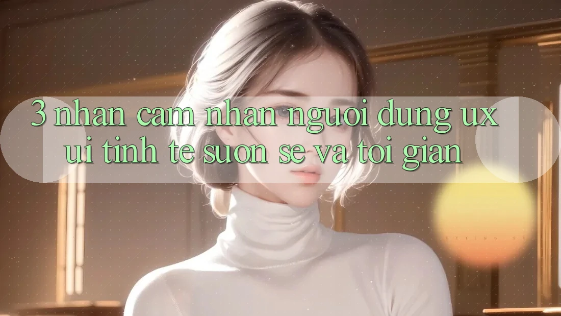 3. Nhận cảm nhận người dùng (UX/UI): Tinh tế, suôn sẻ và tối giản 3. Nhận cảm nhận người dùng (UX/UI): Tinh tế, suôn sẻ và tối giản