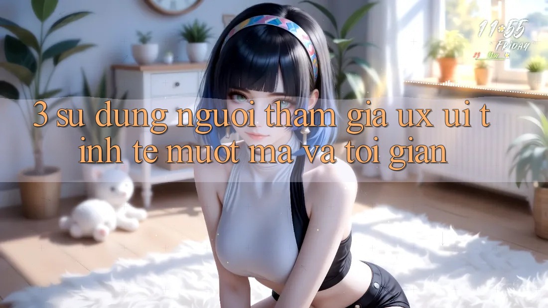 3. Sử dụng người tham gia (UX/UI): Tinh tế, mượt mà và tối giản 3. Sử dụng người tham gia (UX/UI): Tinh tế, mượt mà và tối giản