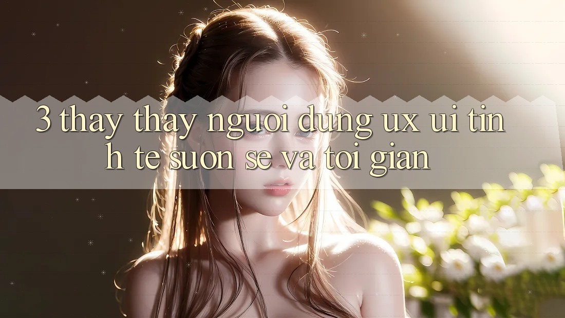 3. Thấy thấy người dùng (UX/UI): Tinh tế, suôn sẻ và tối giản