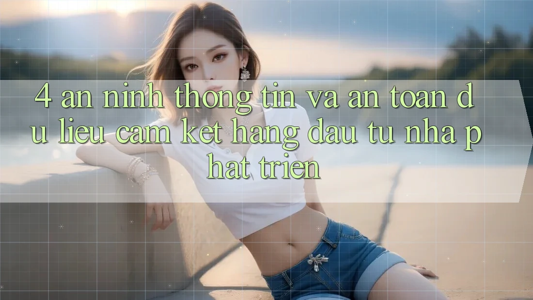 4. An ninh thông tin và an toàn dữ liệu: Cam kết hàng đầu từ nhà phát triển