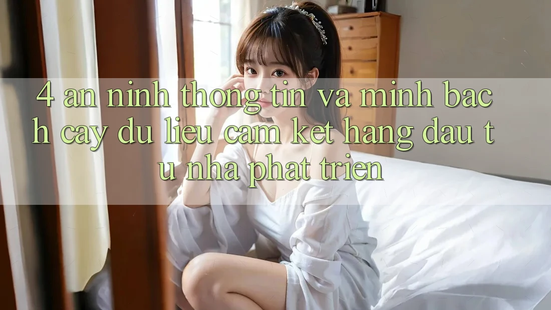 4. An ninh thông tin và minh bạch cậy dữ liệu: Cam kết hàng đầu từ nhà phát triển 4. An ninh thông tin và minh bạch cậy dữ liệu: Cam kết hàng đầu từ nhà phát triển