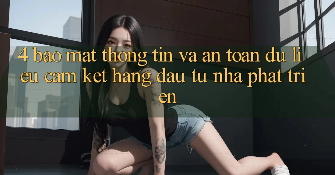 4. Bảo mật thông tin và an toàn dữ liệu: Cam kết hàng đầu từ nhà phát triển 4. Bảo mật thông tin và an toàn dữ liệu: Cam kết hàng đầu từ nhà phát triển