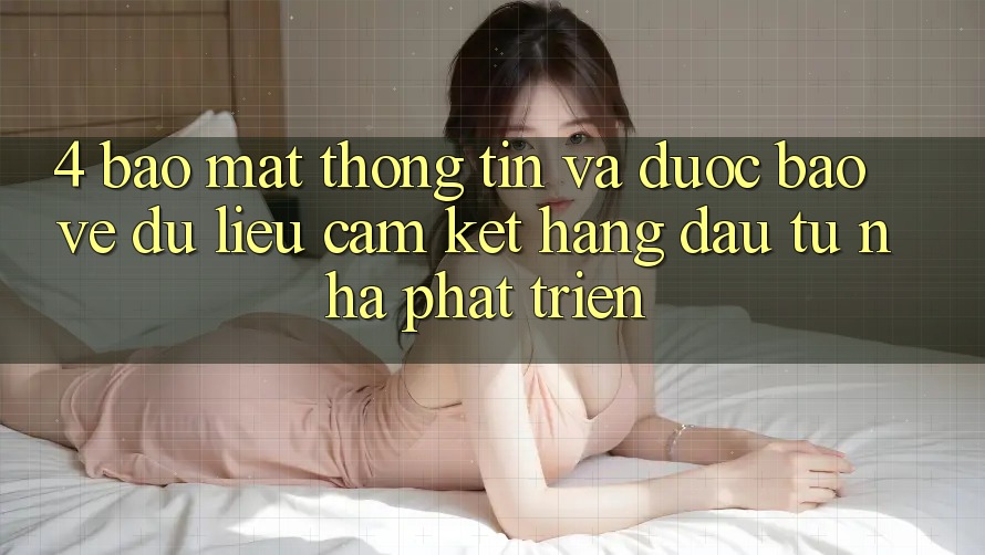 4. Bảo mật thông tin và được bảo vệ dữ liệu: Cam kết hàng đầu từ nhà phát triển 4. Bảo mật thông tin và được bảo vệ dữ liệu: Cam kết hàng đầu từ nhà phát triển