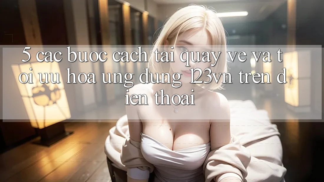 5. Các bước cách tải quay về và tối ưu hóa ứng dụng 123vn trên điện thoại 5. Các bước cách tải quay về và tối ưu hóa ứng dụng 123vn trên điện thoại