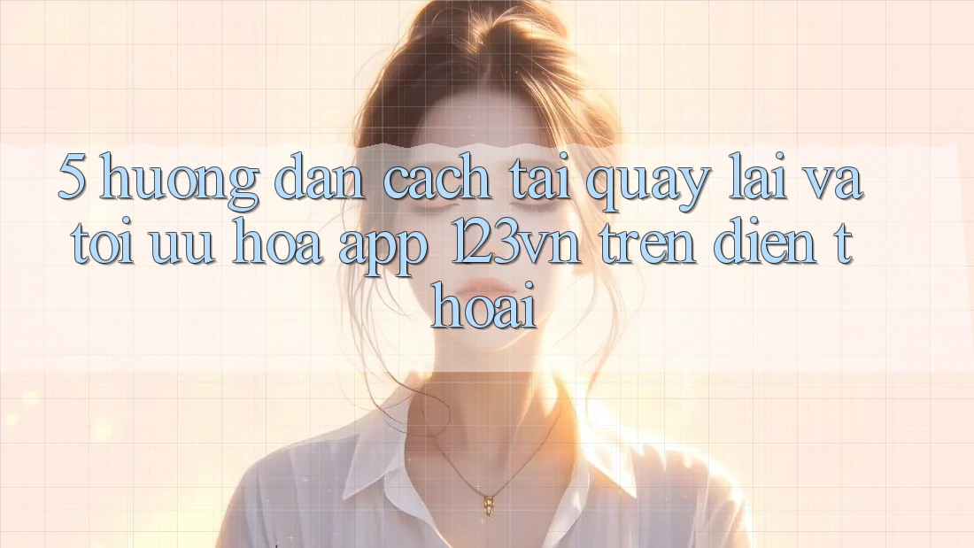 5. Hướng dẫn cách tải quay lại và tối ưu hóa app 123vn trên điện thoại