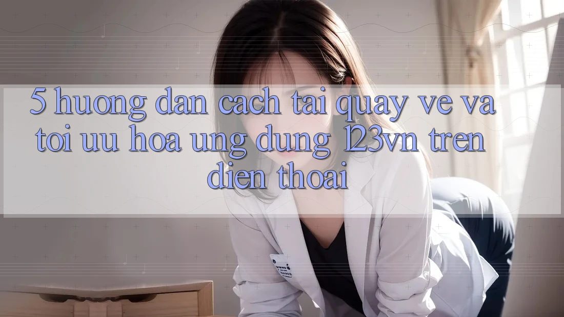 5. Hướng dẫn cách tải quay về và tối ưu hóa ứng dụng 123vn trên điện thoại