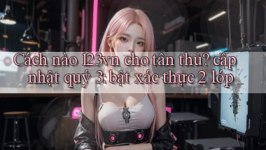 Cách nào 123vn cho tân thủ cập nhật quý 3 bật xác thực 2 lớp