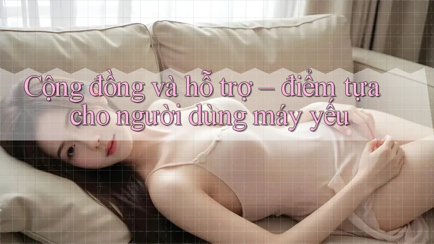 Cộng đồng và hỗ trợ – điểm tựa cho người dùng máy yếu Cộng đồng và hỗ trợ – điểm tựa cho người dùng máy yếu