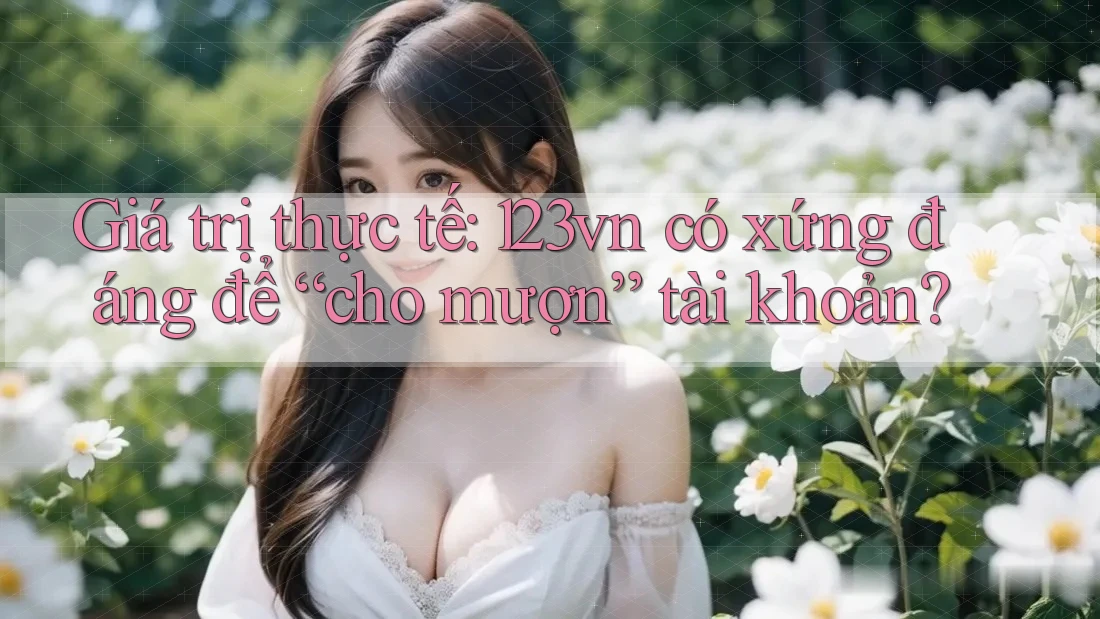 Giá trị thực tế: 123vn có xứng đáng để “cho mượn” tài khoản?
