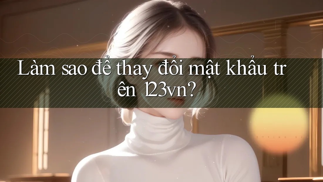 Làm sao để thay đổi mật khẩu trên 123vn?