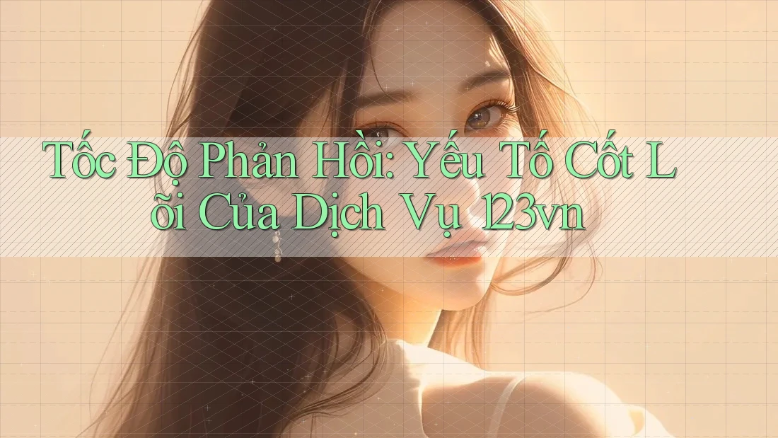 Tốc Độ Phản Hồi: Yếu Tố Cốt Lõi Của Dịch Vụ 123vn