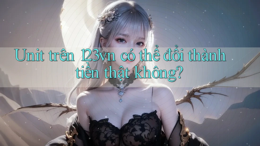Unit trên 123vn có thể đổi thành tiền thật không? Unit trên 123vn có thể đổi thành tiền thật không?